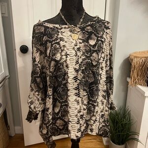 Snakeskin top